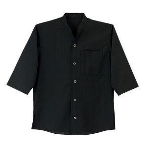 【シャツ】【サーヴォ 男女兼用ショップコート-SS〜4L JT1162】飲食店ユニフォーム スタンドカラー 和風
