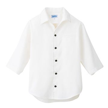 【シャツ】【サンペックスイスト 男女兼用ショップコート-SS〜4L JT1203】 カフェ ベーカリーショップ レストラン ホワイト ブラック