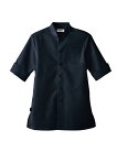 【シャツ】【サーヴォ 男女兼用ショップコート-SS〜4L ET7732】飲食店ユニフォーム ショップシャツ スタンドカラー