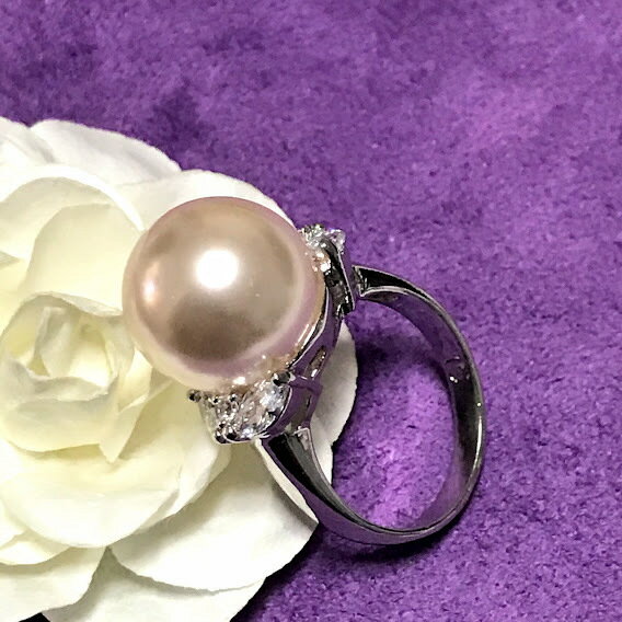 【送料無料】指輪 パール リング キュービックジルコニア 人気 上品 アクセサリー プレゼント ギフト 結婚式 入学式 卒業式 レディース 華やか ブライダル ...