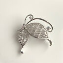 【送料無料】 ブローチ おしゃれ 蝶 キュービックジルコニア ジュエリー 人気 上品 アクセサリー プレゼント ギフト 結婚式 レディース 華やか ウエディング パーティー キラキラ 普段使い お出かけ(4)