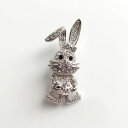 ブローチ おしゃれ うさぎ 動物 ウサギ ジュエリー 人気 上品 アクセサリー プレゼント ギフト 結婚式 レディース 華やか ウエディング パーティー キラキラ 普段使い お出かけ