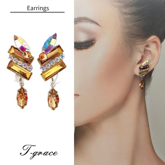 【送料無料】 社交ダンス イヤリング ピアス クリスタルガラス 大ぶり ハンドメイド ダンス 衣装 トップス モダンドレス スカート ドレス ジュエリー 人気 上品 アクセサリー プレゼント ギフト 結婚式 レディース 華やか ウエディング パーティー