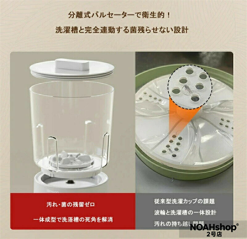 雑貨Shopティーダの洗濯機 ミニ洗濯機 小型洗濯機 一人暮らし 洗濯機 ウォッシュボーイ バケツ洗濯機 折りたたみ洗濯機 小型 青色光滅菌 全自動洗濯 簡単操作 コンパクト 予洗い 家庭用 ベビー服 一人暮らし 強力 洗濯 汚れ物 節水｜アングル3