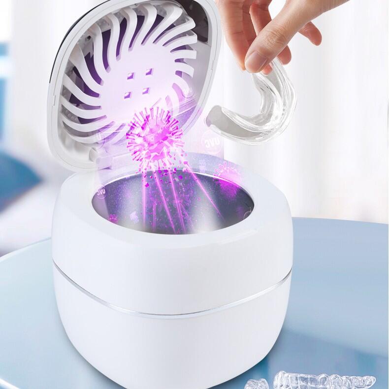入れ歯 【3つのモードが利用可能】45000Hz 入れ歯洗浄機 超音波義歯洗浄器 小型 自動停止 TYPE-C充電ポ..