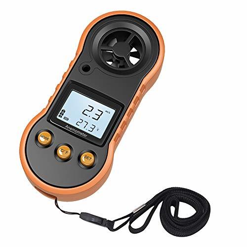 風速計 デジタル 風速＆温度同時計測 超小型 屋外使用 ドローン 空調 登山 トーニック 釣り 射撃 工事現場などに適用送料無料