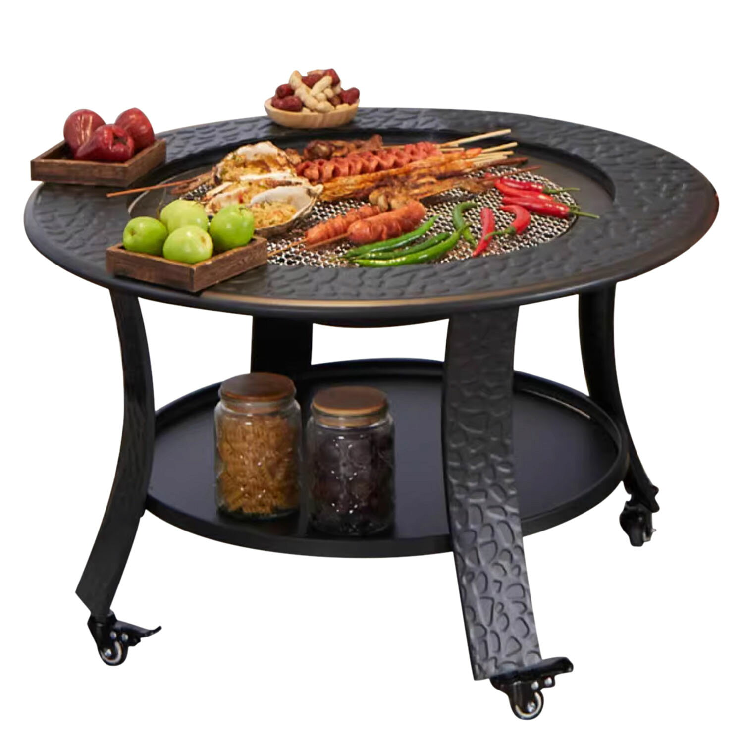 �ե����䡼�ԥå� ʲ������ ľ����80cm 1��¿�� BBQ Ĵ�� ���� ������ �С��٥��塼����� ú�оƤ� ��Ϳ� �ơ��֥� ����� �С��٥��塼����� ...