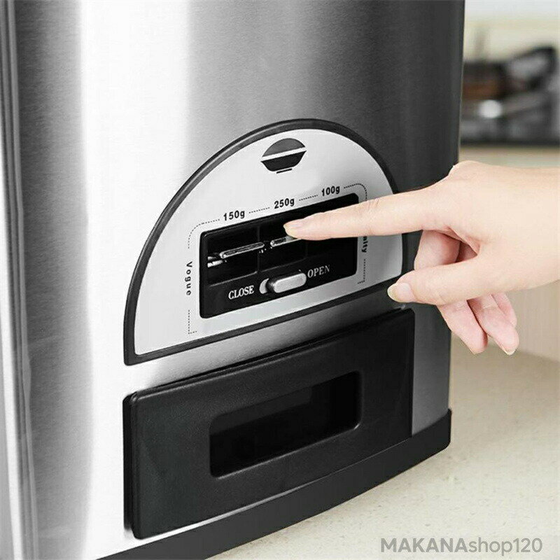 米びつ ライスバレルグレインボックス食品容器防虫防湿シールライスシリンダー家庭用貯蔵ライスボックス30kgステンレススチールスマートライスバレルヌードルバ