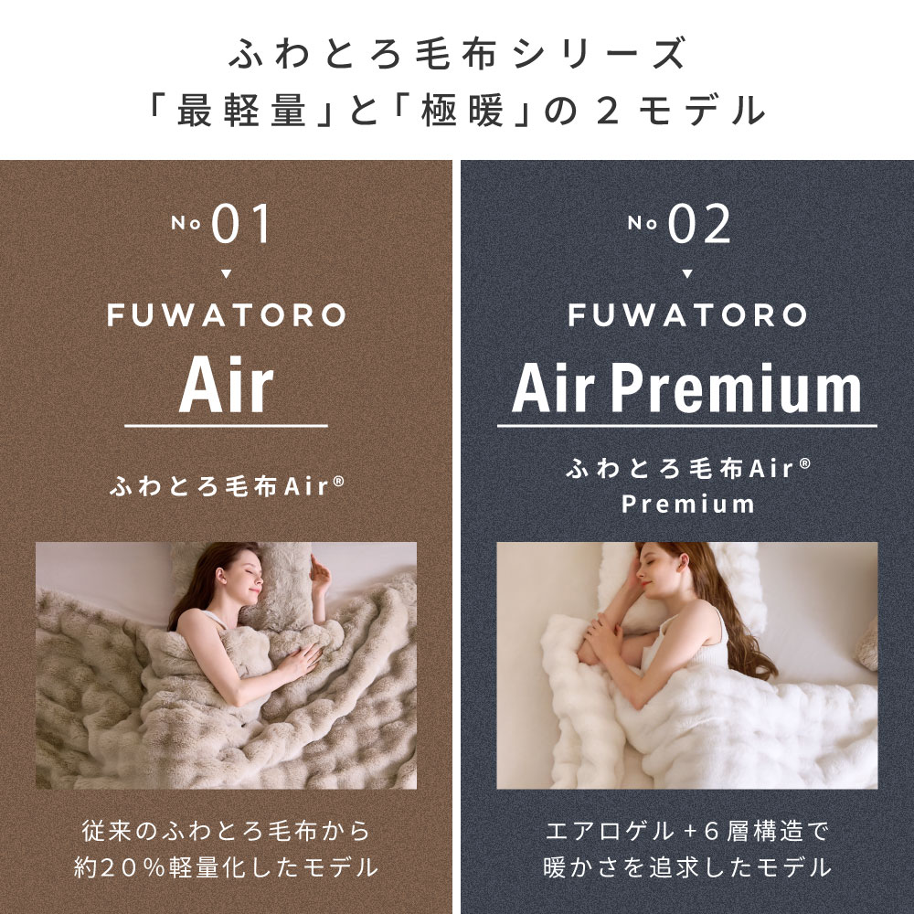 NERUS ふわとろ毛布 Air AirPremium 【正規品】 毛布 ブランケット もこもこ毛布 モコモコ とろとろ ふわふわ シングル セミダブル ダブル ハーフ ふわもこ ふわとろ ポコポコ ひざ掛け 6層 厚手 秋冬 Branchpoint t-interior-10000256 Branchpoint ブランチポイント サンプル画像3