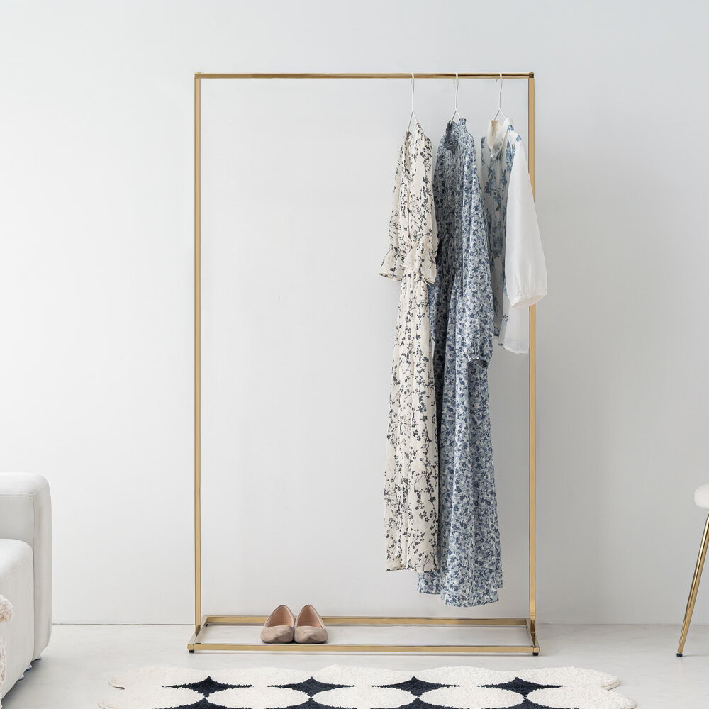 楽天市場】ハンガーラック スリム（カラーゴールド）の通販