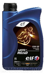 【正規品】elf(エルフ)　二輪用4サイクル　エンジンオイル　モト4 ロード　MOTO 4 ROAD 15W-50【1L】