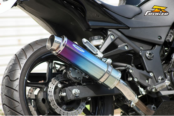 Realize(リアライズ) Aria（アリア） チタンマフラー Type-S スラッシュエンド Ninja250R 507-SO-001-02