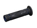DAYTONA (デイトナ) PRO-GRIP スーパーバイクグリップ#838 耐震GEL 122mm 貫通 ブラック/ブルー 98153