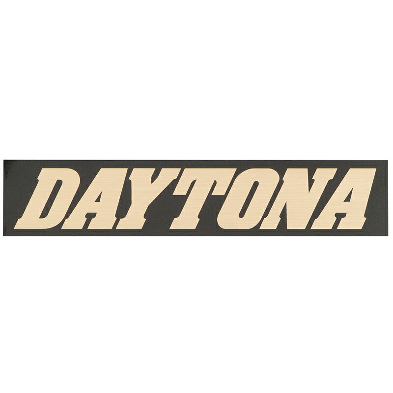 楽天t-joyDAYTONA （デイトナ） バイク ステッカー ブランドロゴ DAYTONA 角型 150×30mm 黒/金文字 21273