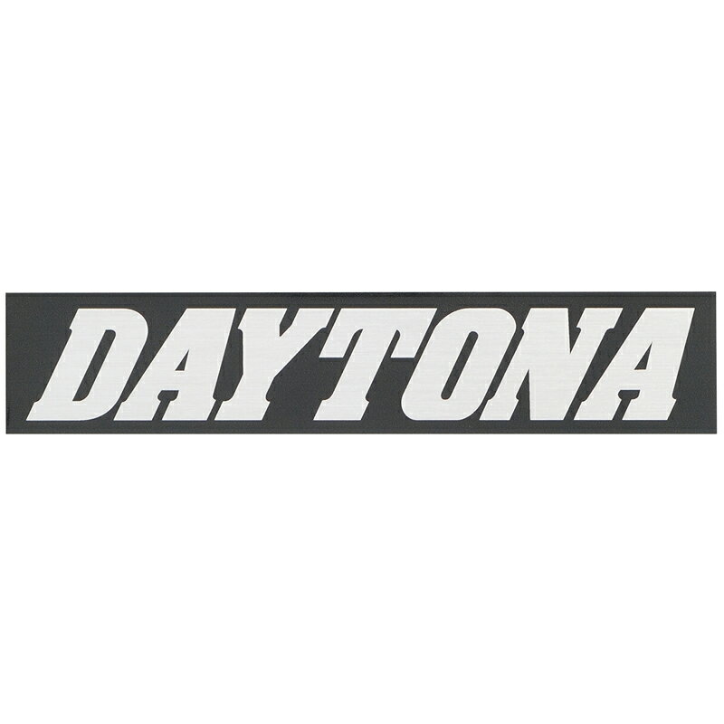 楽天t-joyDAYTONA （デイトナ） バイク ステッカー ブランドロゴ DAYTONA 角型 150×30mm 黒/銀文字 21276