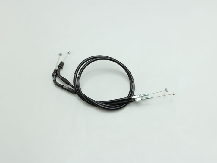 ハリケーン スロットルケーブルW ブラック HB4037