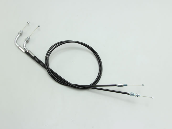 ハリケーン スロットルケーブルW ブラック HB4703
