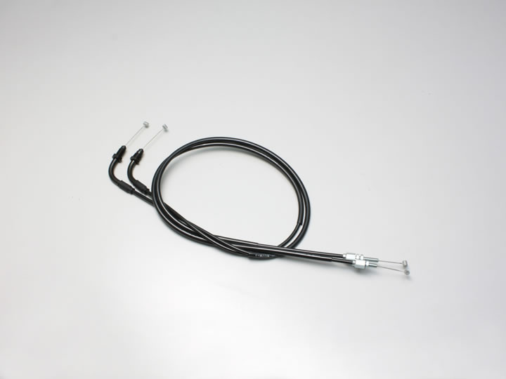 Rakuten - ハリケーン ロング　スロットルケーブルW ブラック アウター長 1025/985mm HB6076