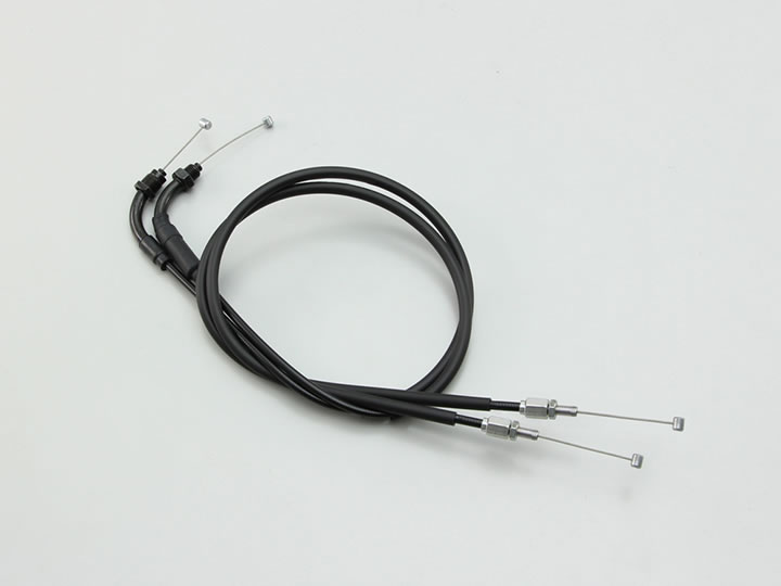 ハリケーン ロング　スロットルケーブルW ブラック アウター長 945/930mm HB6092
