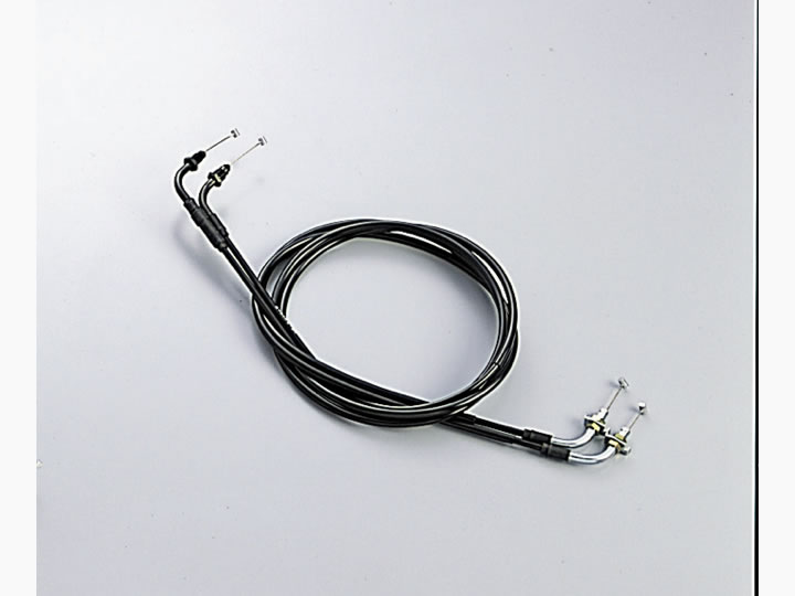 ハリケーン ロング　スロットルケーブルW ブラック アウター長 1720/1715mm HB6298