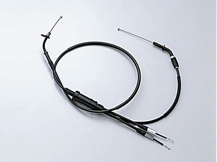 ハリケーン ロングスロットルケーブル ブラック アウター長 1180mm HB6435-01