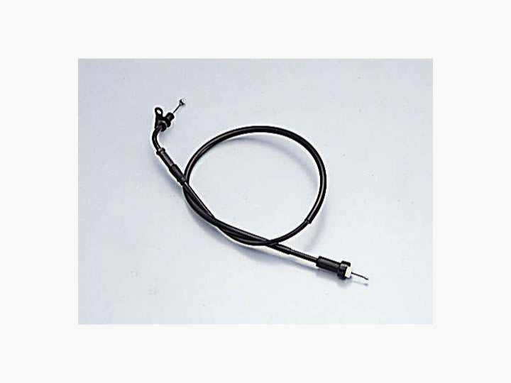 ハリケーン ロング　スロットルケーブル ブラック アウター長 740mm HB6437