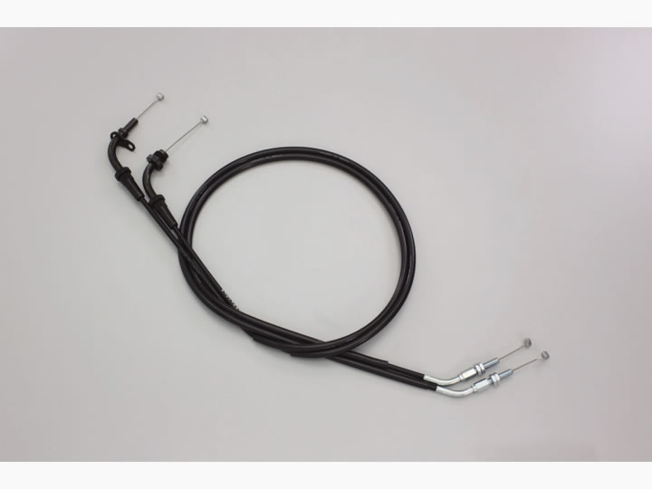 ハリケーン ロング　スロットルケーブルW ブラック アウター長 1125/1115mm HB6552-10