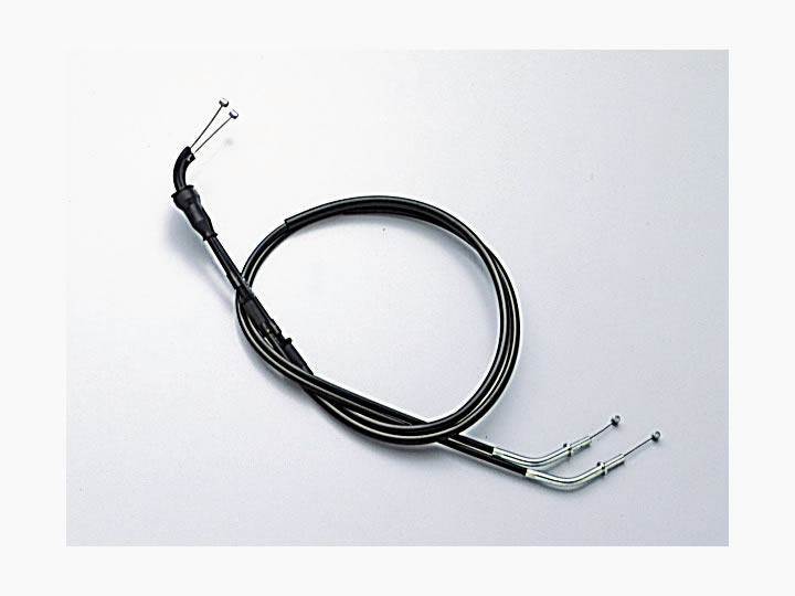 ハリケーン ロング　スロットルケーブルW ブラック アウター長 1265/1275mm HB6792