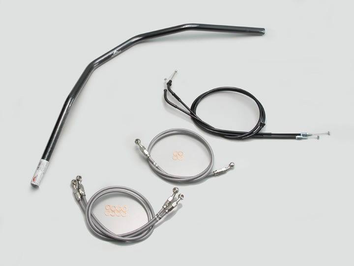 ハリケーン スーパートラッカー ハンドルSET CB1300SB（05-09 SC54） ABS無車 ブラック H002-032B