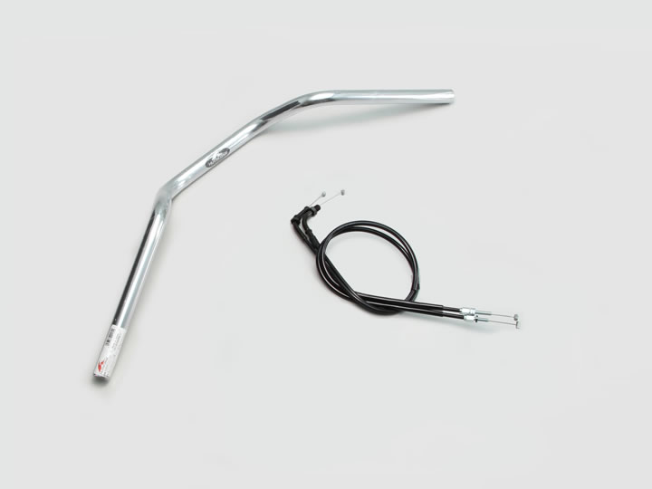 ハリケーン ヨーロピアン2型 ハンドルSET VTR250/LD（09-17 MC33-1300001-）(FI車) クロームメッキ H013-071C