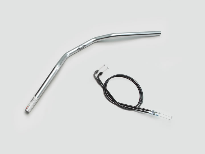 ハリケーン スーパーバイクLOW ハンドルSET ホーネット250（96-07 MC31） クロームメッキ H015-042C