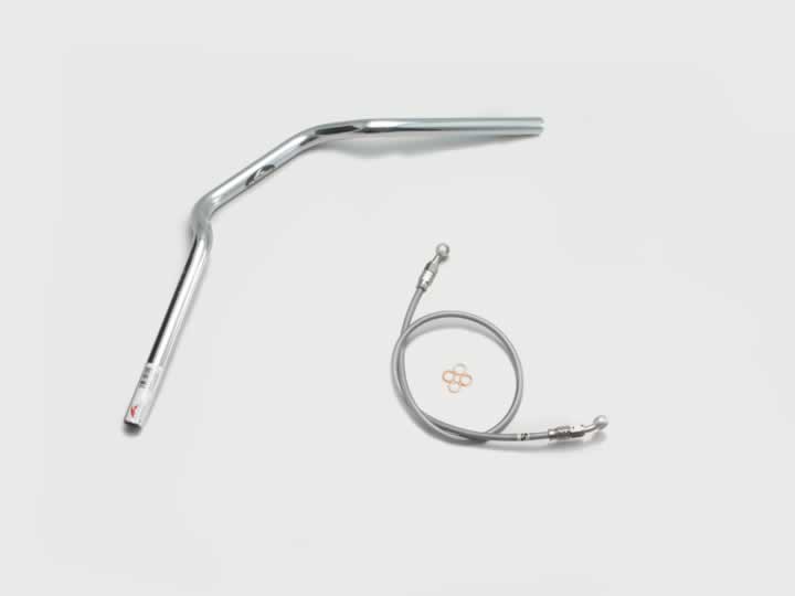 ハリケーン クォーター2型 ハンドルSET ホーネット250（96-07 MC31） クロームメッキ H015-902C