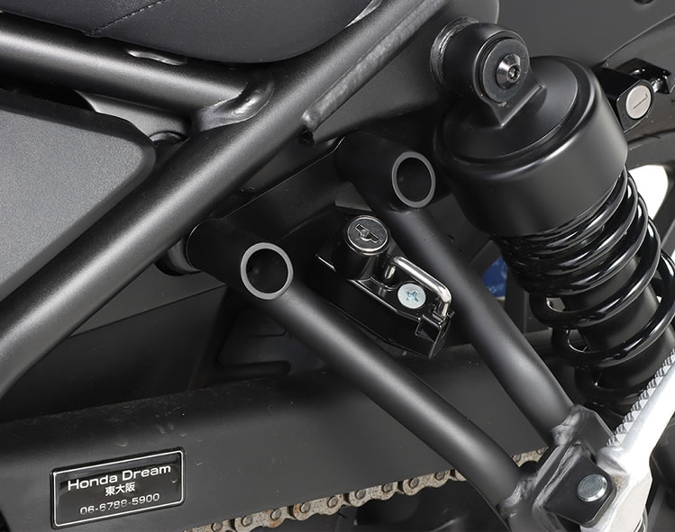 t-joyのKITACO(キタコ) レブル250（MC49） ヘルメットホルダー ブラック 80-564-18600｜アングル2