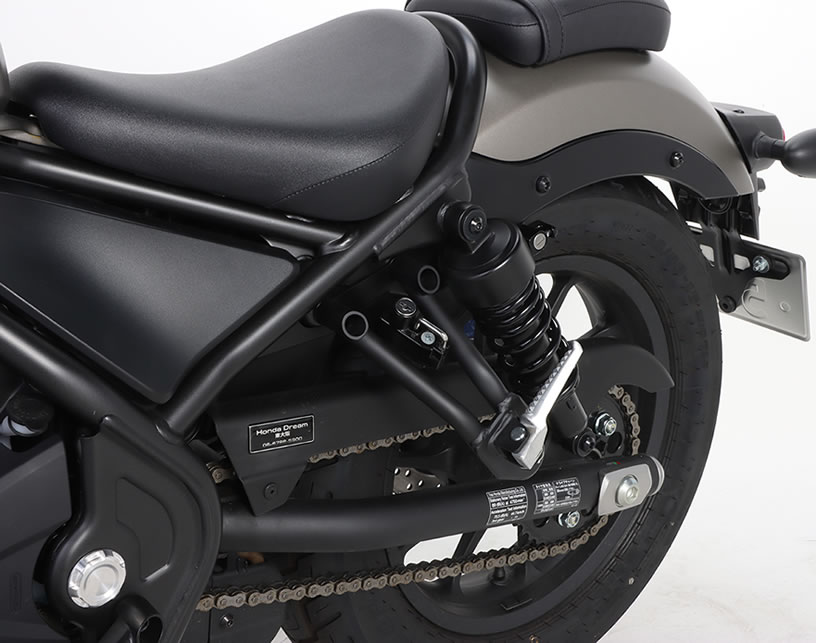 t-joyのKITACO(キタコ) レブル250（MC49） ヘルメットホルダー ブラック 80-564-18600｜アングル3