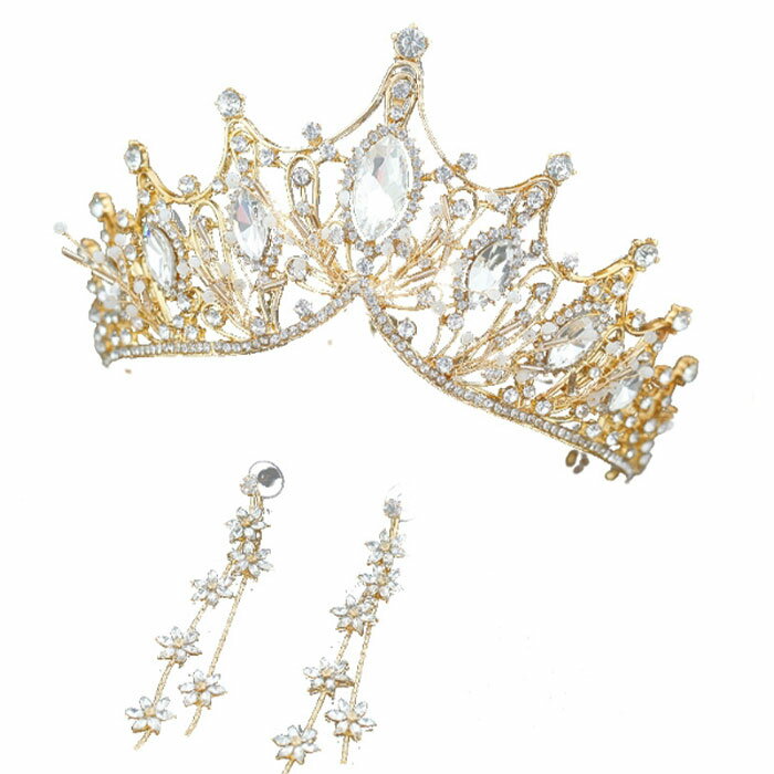 【店内全品13％OFFクーポン12月11日まで】アクセサリー ティアラ ピアス イヤリング ウェディング小物 ..