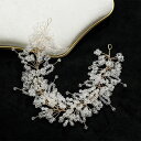 レディース髪飾り ヘアーアクセサリー コーム髪飾り 結婚式 ヘアコサージュ ウェディング ヘッドドレス ブライダルジュエリー ウェディング小物
