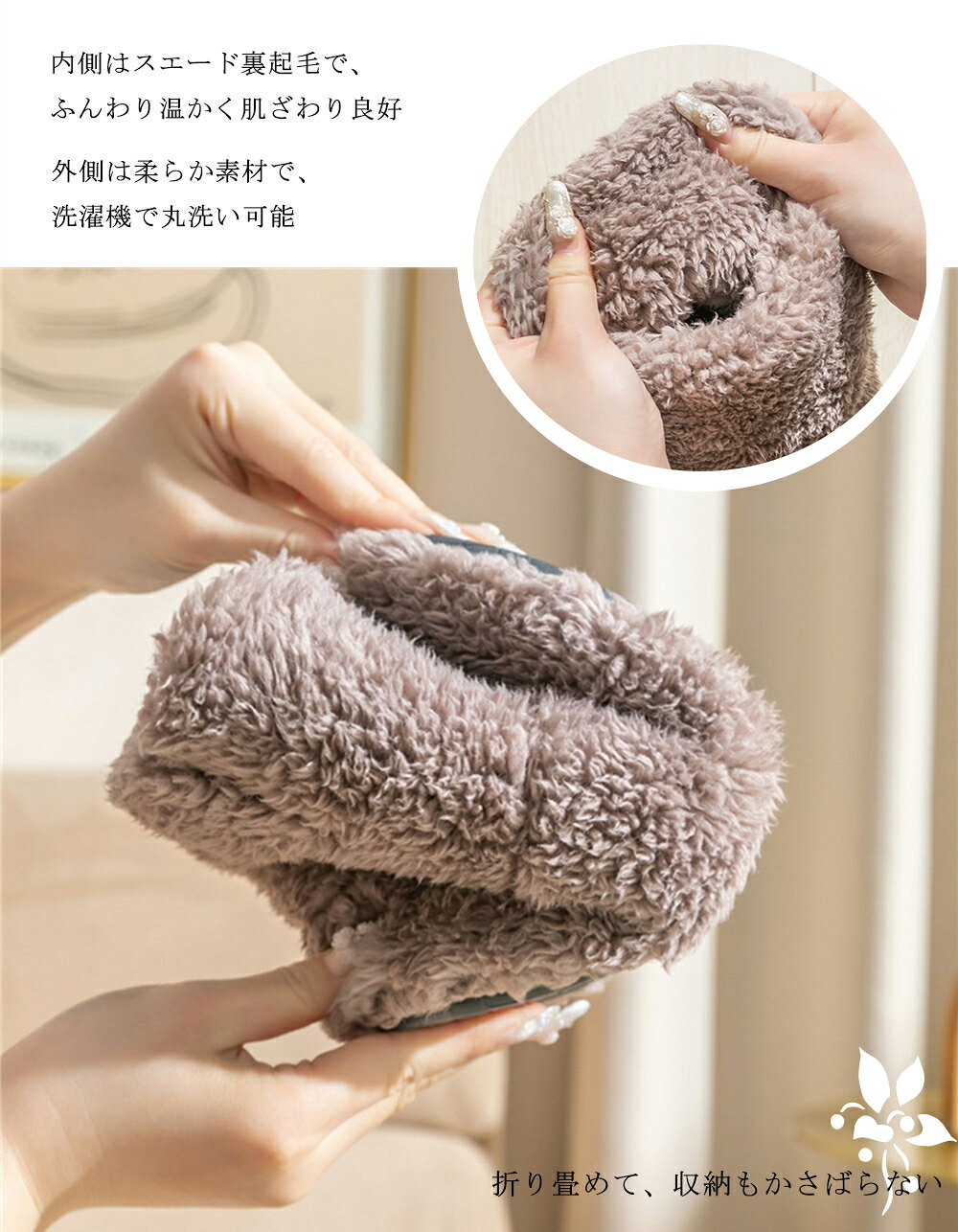 ルームシューズ 冬 軽量 暖かい 部屋 あったかい おしゃれ もこもこ 可愛い ルームブーツ 履き ブーツスリッパ 冬スリッパ ルームシューズ もふもふ 子供 メンズ レディース 洗える 大きいサイズ かわいい 滑り止め 洗濯機可能 t-life21-10001640 T-life Shop サンプル画像3