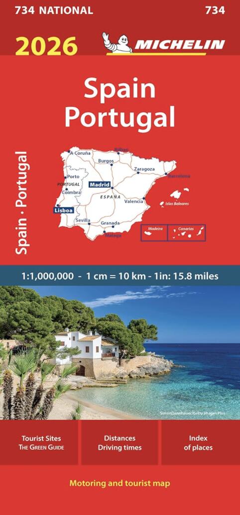 �~�V�����������K�i���[�h�}�b�v�@�~�V�������E�X�y�C���E�|���g�K�� Michelin Spain Portugal