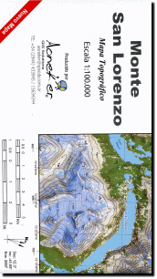 【サン・ロレンツォ1/10万 Monte San Lorenzo】