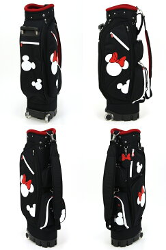【30%OFF SALE】アダバット ×ミッキーマウスコラボ adabat ×Mickey Mouse メンズ レディース キャディバッグ キャスター付きキャディーバッグ ミッキーマウス&ミニーマウスコラボ 8.5型 47インチ対応 【送料無料】 2018 秋冬 新作 ゴルフ