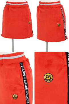 【20%OFF SALE】クアルトユナイテッド Cuarto UNITED レディース スカート ストレッチ ベロア素材 裏起毛 サイドライン ウエストゴム入り 2018 秋冬 新作 ゴルフウェア