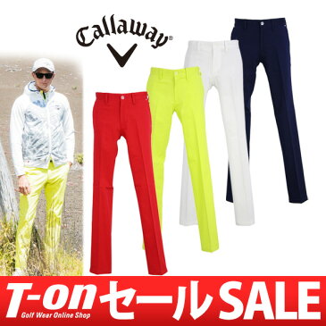 キャロウェイ アパレル キャロウェイ ゴルフ Callaway APPAREL メンズ パンツ ロングパンツ テーパードパンツ 2WAYストレッチ コットンツイル素材 【送料無料】 2018 春夏 新作 ゴルフウェア