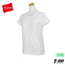 ヘインズ Hanes 日本正規品 レディース Tシャツ 半袖Tシャツ クルーネックTシャツ2枚入 Japan Fit for HER コットン100％ 丸首 アンダーシャツ インナーシャツ