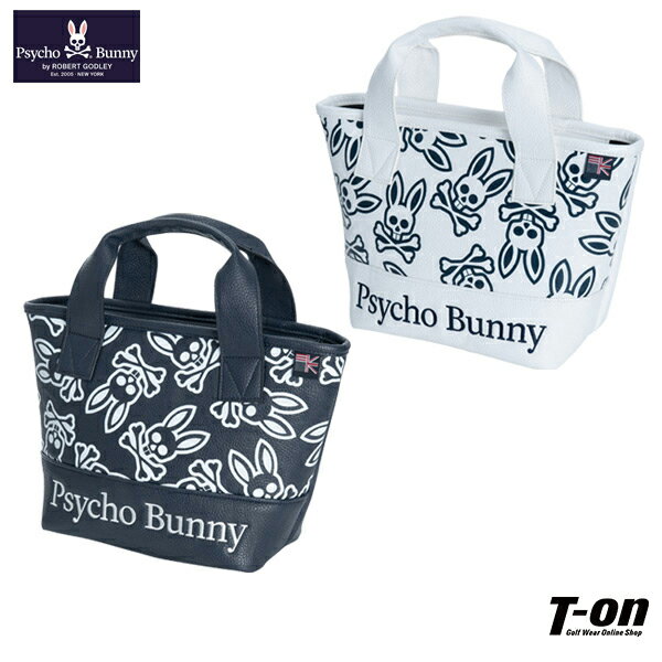 サイコバニー Psycho Bunny 日本正規品 メンズ レディース カートバッグ カートポーチ ラウンドバッグ ゴルフポーチ ミニトートバッグ ファスナー仕様 バニープリント ゴルフ