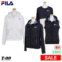 【30％OFF SALE】フィラ フィラゴルフ FILA GOLF レディース ブルゾン 2WAYジャケット 撥水 ベストにもなる ボレロにもなる セットアイテム ドット柄 2019 秋冬 新作 ゴルフウェア