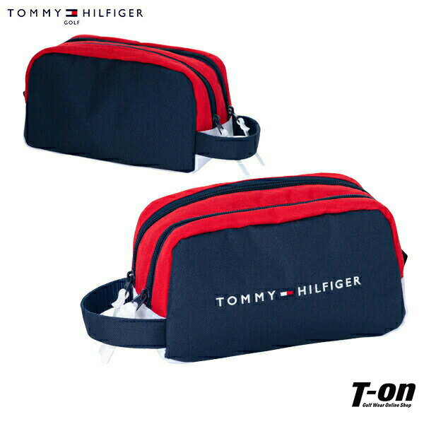 トミー ヒルフィガー ゴルフ TOMMY HILFIGER GOLF 日本正規品 メンズ レディース カートバッグ カートポーチ ラウンドポーチ セカンドバッグ ロゴ刺繍 トリコロールデザイン ゴルフ