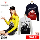 【50％OFF SALE】ジュン＆ロペ ジュンアンドロペ JUN＆ROPE レディース セーター　ハーフジップセーター　保温裏地付きセーター　山柄　マウンテン柄インターシャプルオーバー 【送料無料】 2019 秋冬 新作 ゴルフウェア