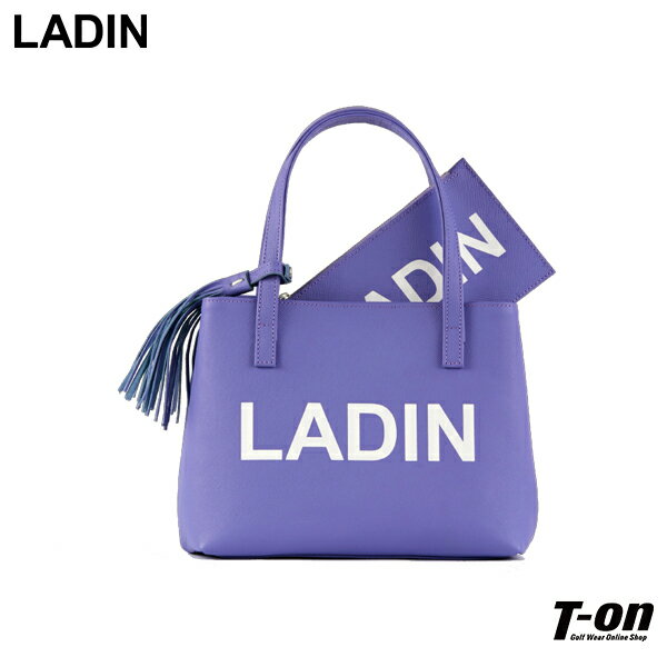 ラディン LADIN メンズ レディース カートバッグ カートポーチ ラウンドバッグ 牛革製 タッセル付 ポーチ付 ロゴデザイン 上質素材 ラベンダー 【送料無...