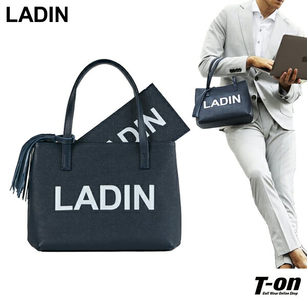 ラディン LADIN メンズ レディース カートバッグ カートポーチ ラウンドバッグ 牛革製 タッセル付 ポーチ付 ロゴデザイン 上質素材 ネイビー 【送料無料...