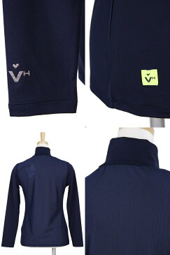 【30%OFF SALE】ビバハート VIVA HEART レディース ハイネックシャツ 長袖ハイネックインナーシャツ アンダーシャツ 接触霊感 UVカット 吸水速乾 メッシュ切り替え ロゴプリント 2019 春夏 新作 ゴルフウェア